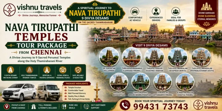 Nava Tirupathi Temples Tour Package from Chennai