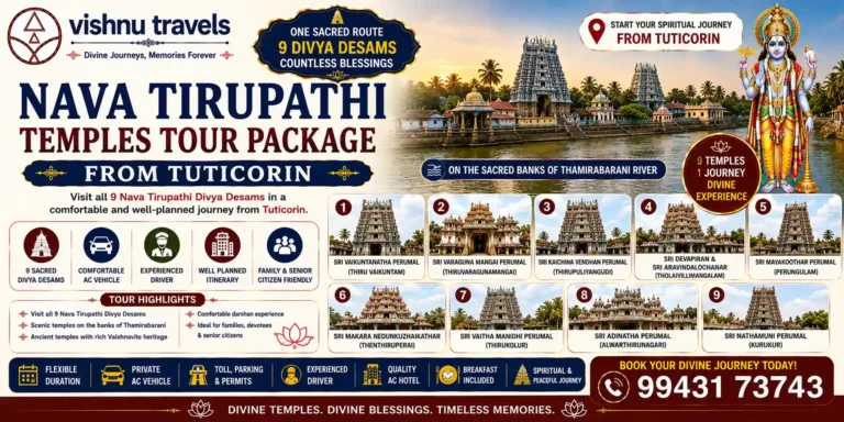 Nava Tirupathi Temples Tour Package from Tuticorin