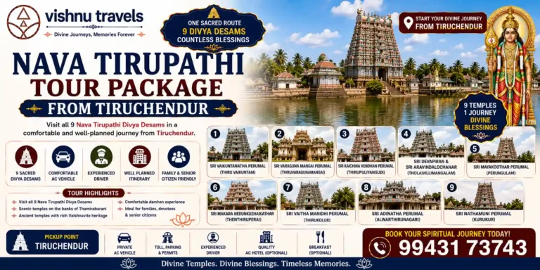 Nava Tirupathi Tour Package from Tiruchendur