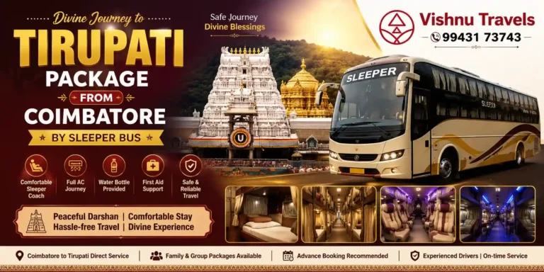 Tirupati Package from Coimbatore by Sleeper Bus