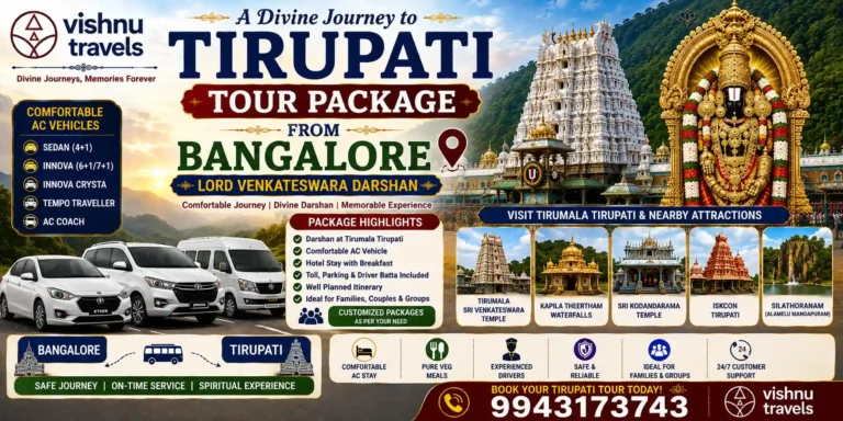 Tirupati Tour Package from Bangalore