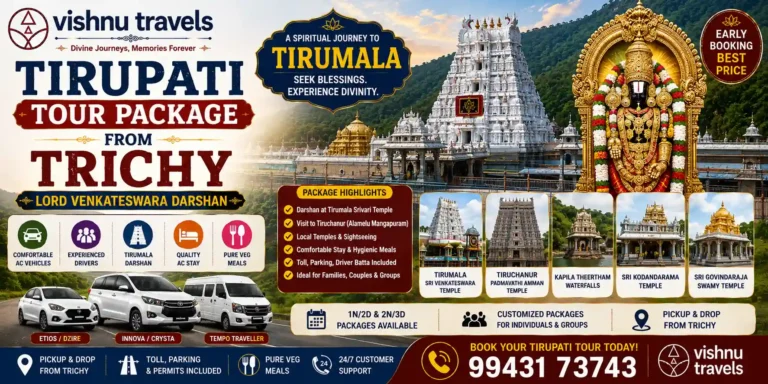 Tirupati Tour Package from Trichy