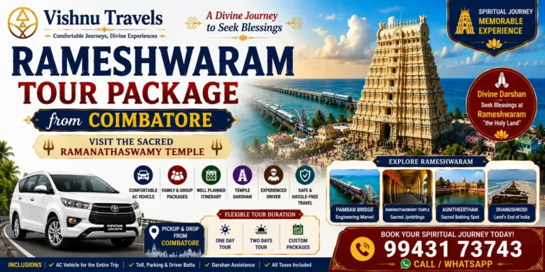 Rameshwaram Tour Package from Coimbatore