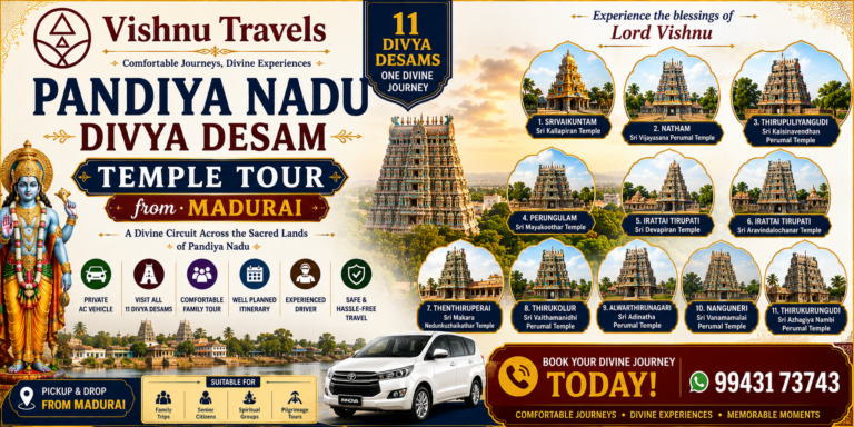 Pandiya Nadu Divya Desam Temple Tour from Madurai