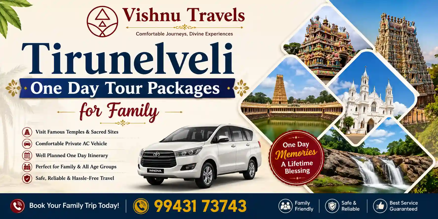 Tirunelveli One Day Tour Packages for Family