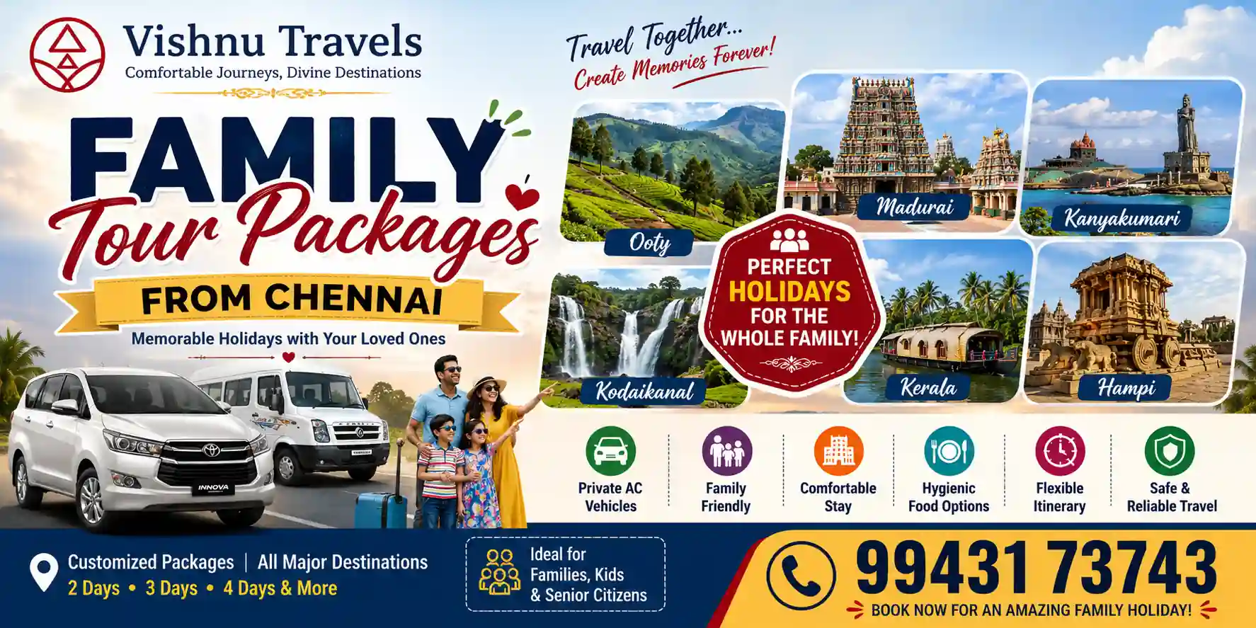 Family Tour Packages from Chennai