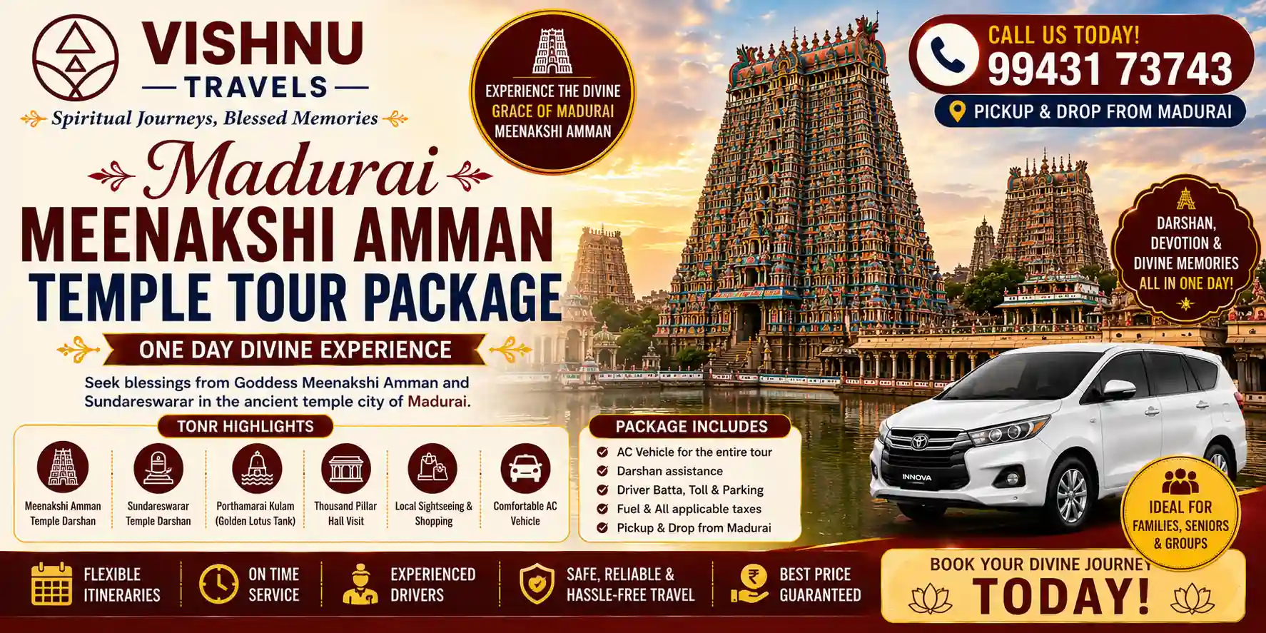 Madurai Meenakshi Amman Temple Tour Package