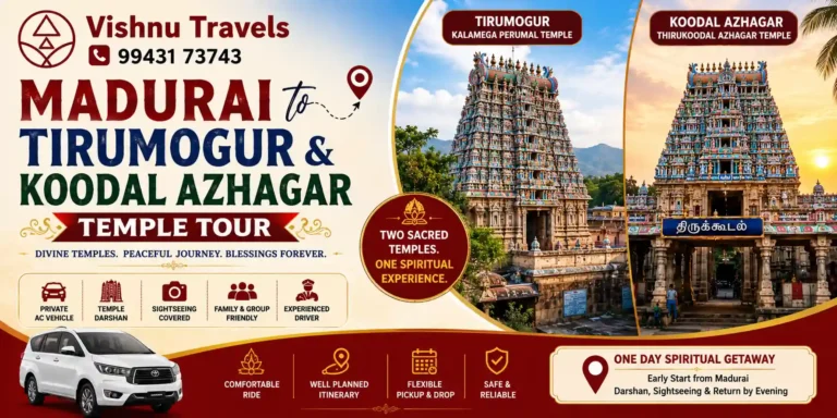 Madurai to Tirumogur & Koodal Azhagar Temple Tour
