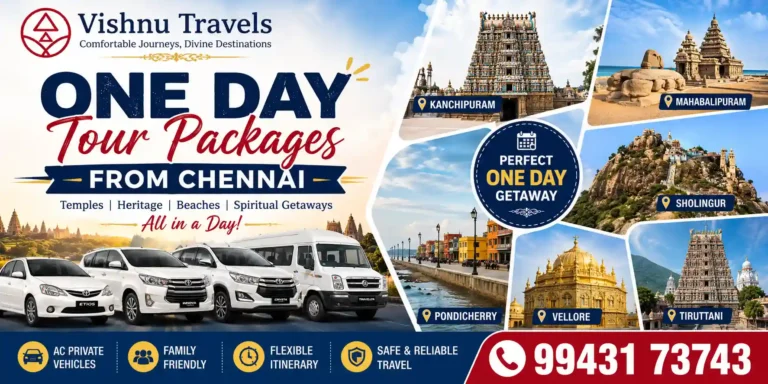 One Day Tour Packages from Chennai