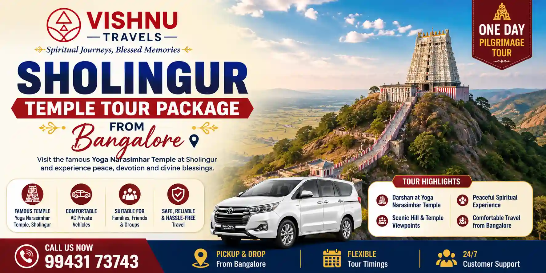 Sholingur Temple Tour Package Bangalore
