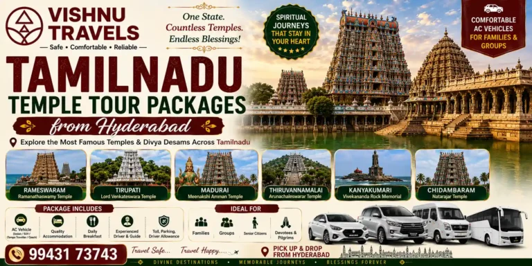 Tamilnadu Temple Tour Packages from Hyderabad